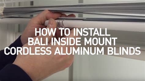 attach bali blinds to metal bracket customer reviews|Bali blinds installation video instructions.